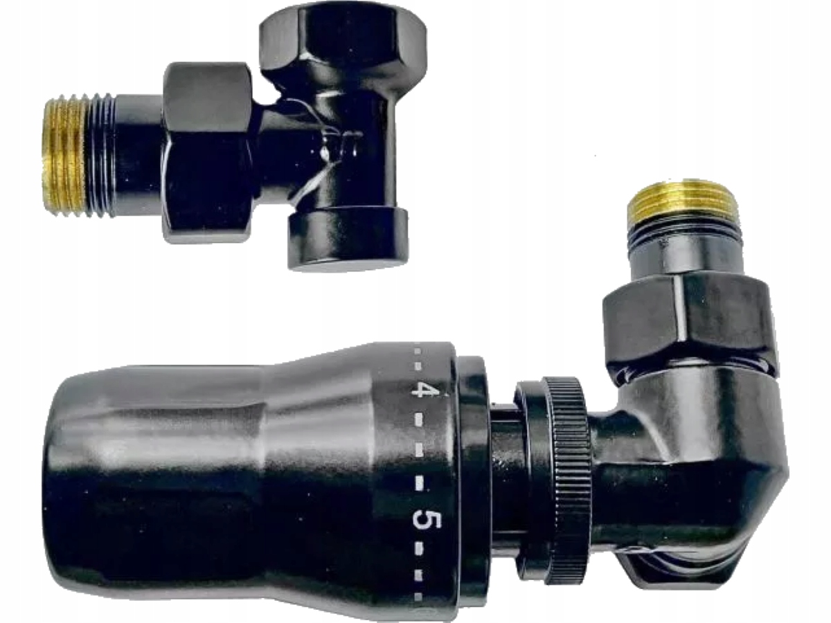 TERMOSTATICKÁ SADA, AXIÁLNA PRAVÁ, ČIERNA MAT