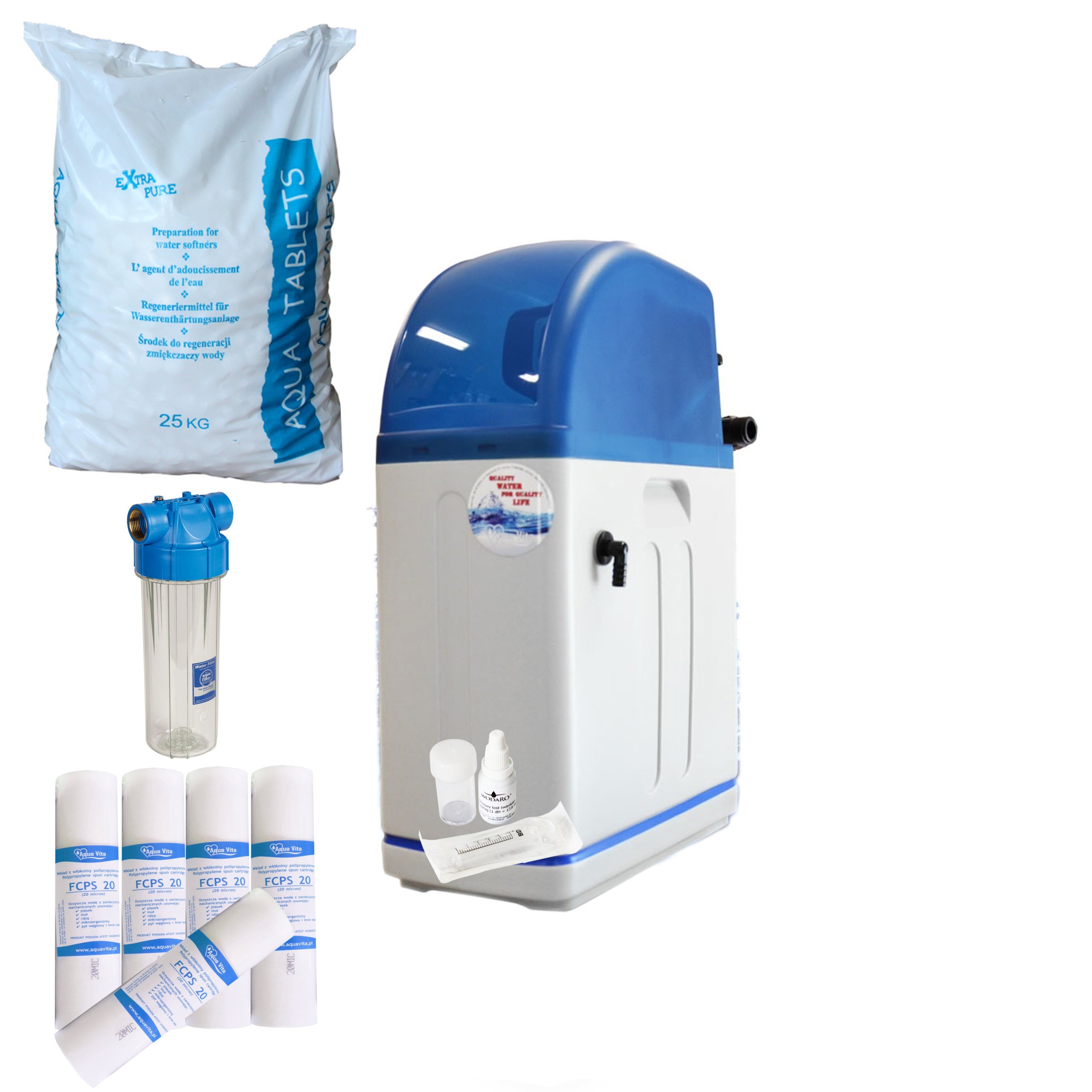 ZMÄKČOVAČ VODY MAXI SLIM RX10 FILTROVÁ SOLI TESTER