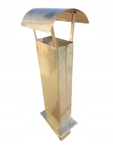 Komínová strieška – Koniec komína so strechou 200 × 200 mm / 1 m