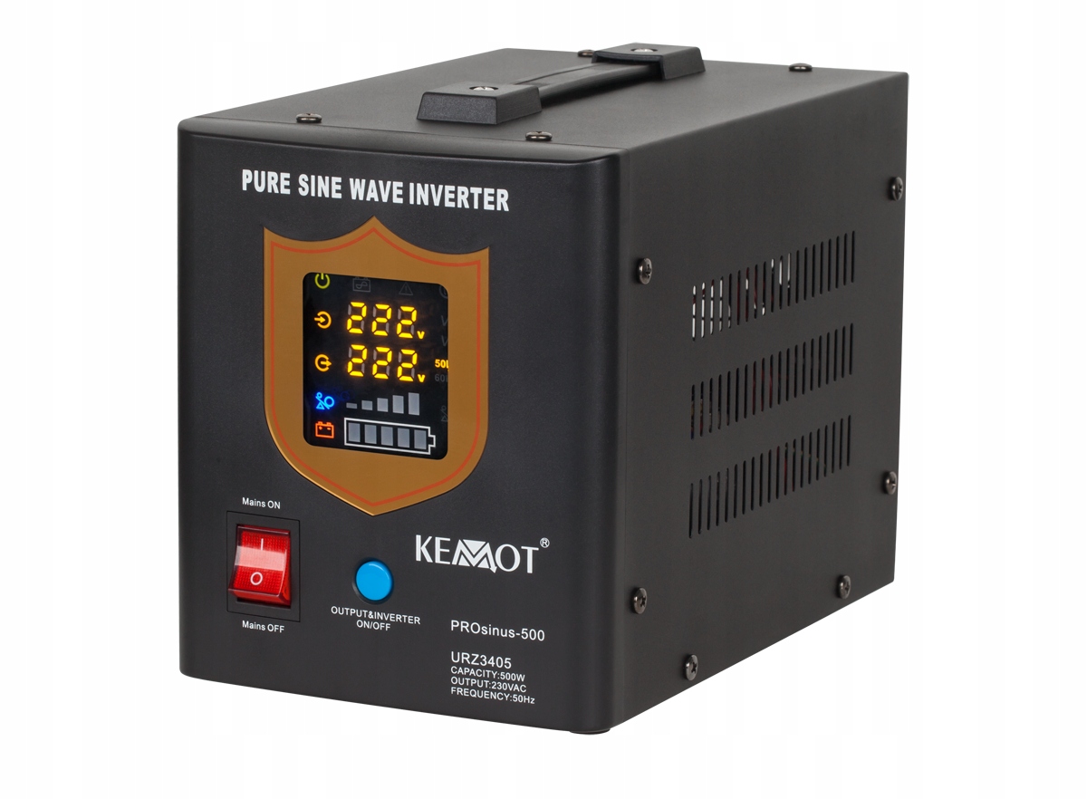 Zdroj nepretržitého napájania UPS Kemot PROsinus-500 W 12 V / 230 V