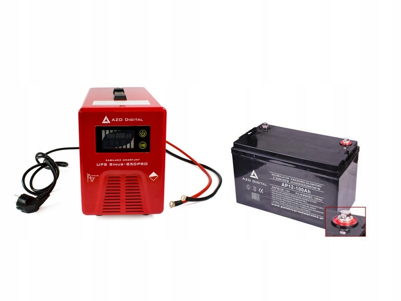 Núdzový napájací zdroj pre ČERPADLÁ CH SINUS 850W AKU 100Ah