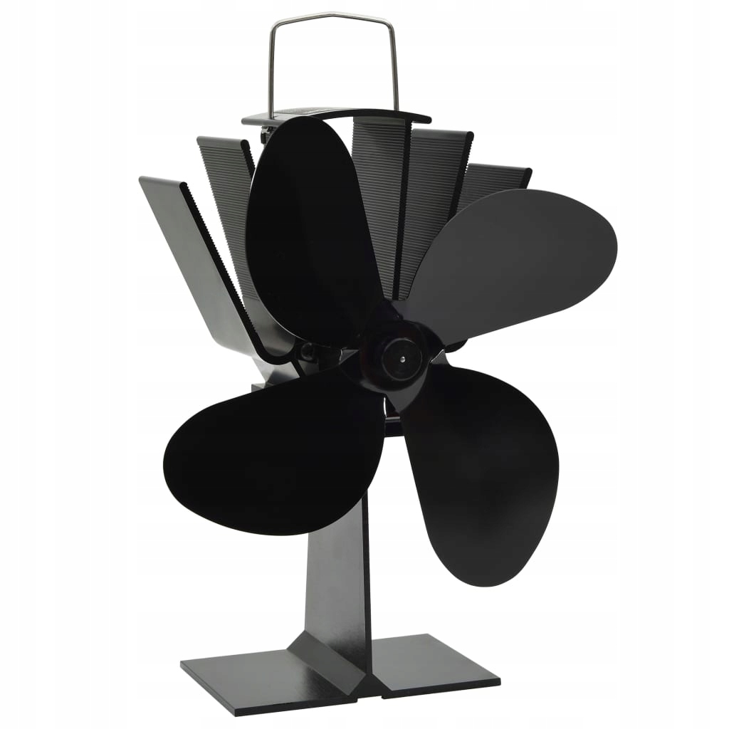 Tepelne napájaný krbový ventilátor, 4 lamely