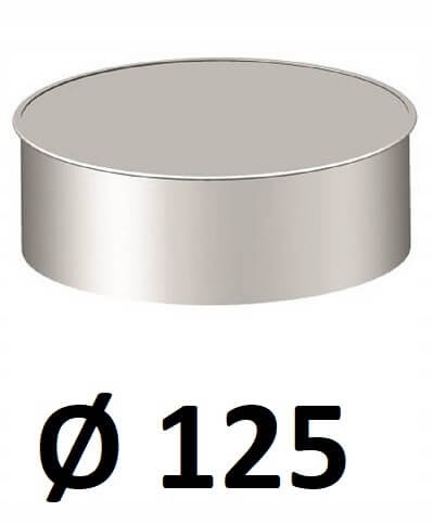 Okrúhly uzáver 125 [mm] ZINKOVANÝ