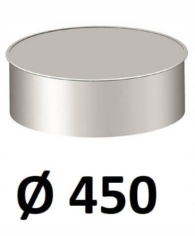 Okrúhly uzáver 450 [mm] ZINKOVANÝ