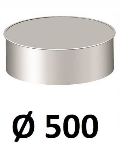 Okrúhly uzáver 500 [mm] ZINKOVANÝ