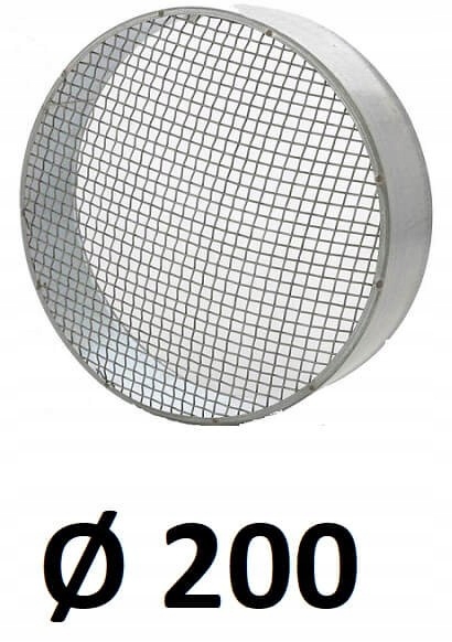 Okrúhly uzáver so sieťkou 200 [mm] pozinkovaný
