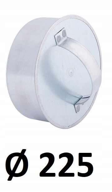 Okrúhly uzáver s rukoväťou 225 [mm] ZINC PL