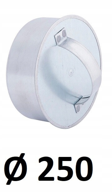 Okrúhly uzáver s rukoväťou 250 [mm] ZINC PL