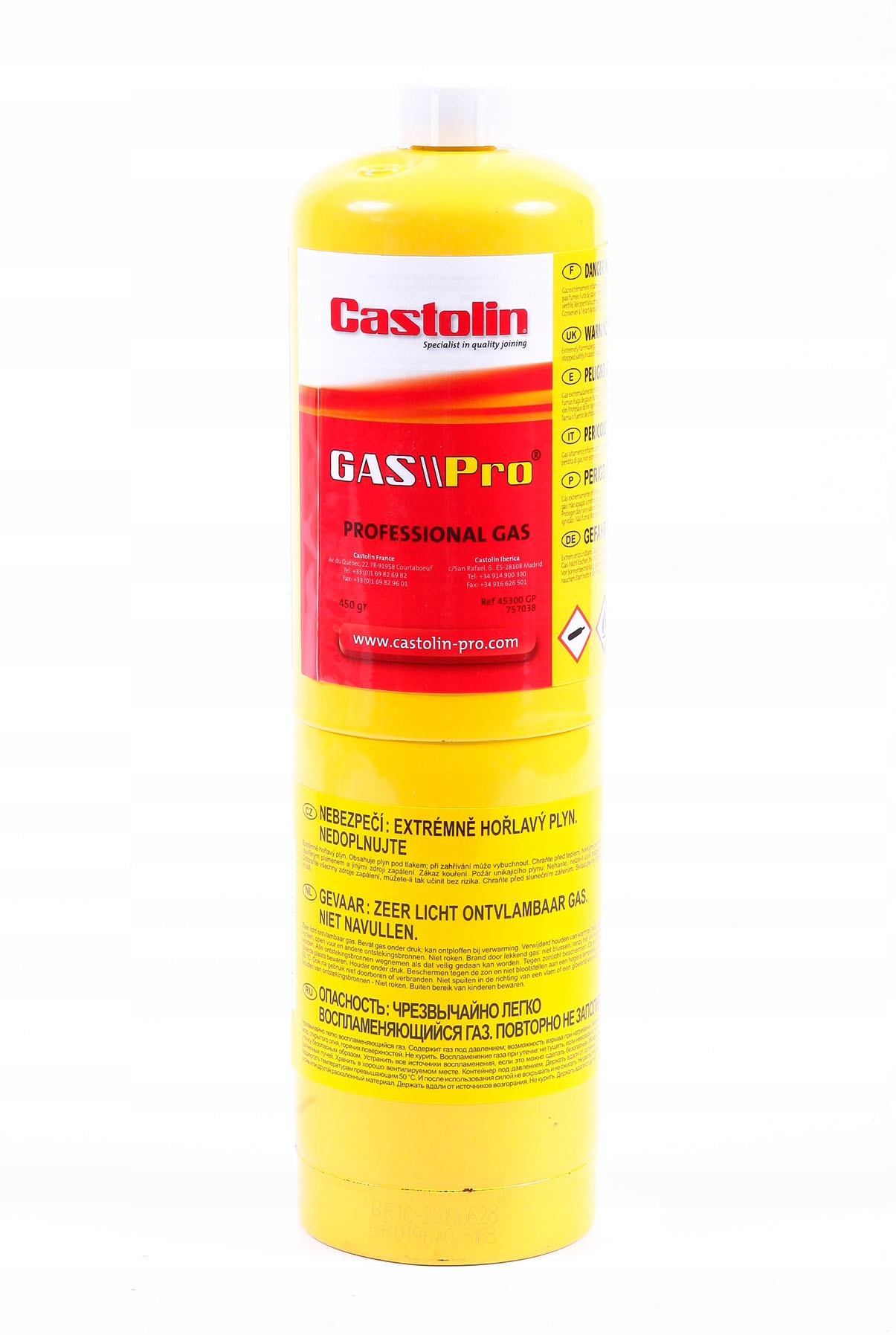 Nádoba na plynový kontajner s Gas Pro Castolin 400 g