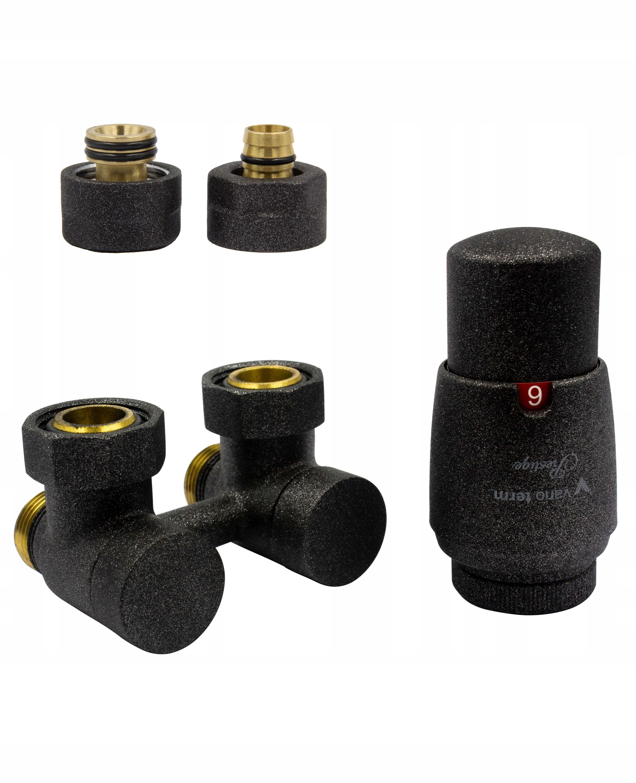 Ventil EXCLUSIVE 50mm antracit + hlava + PEX16mm