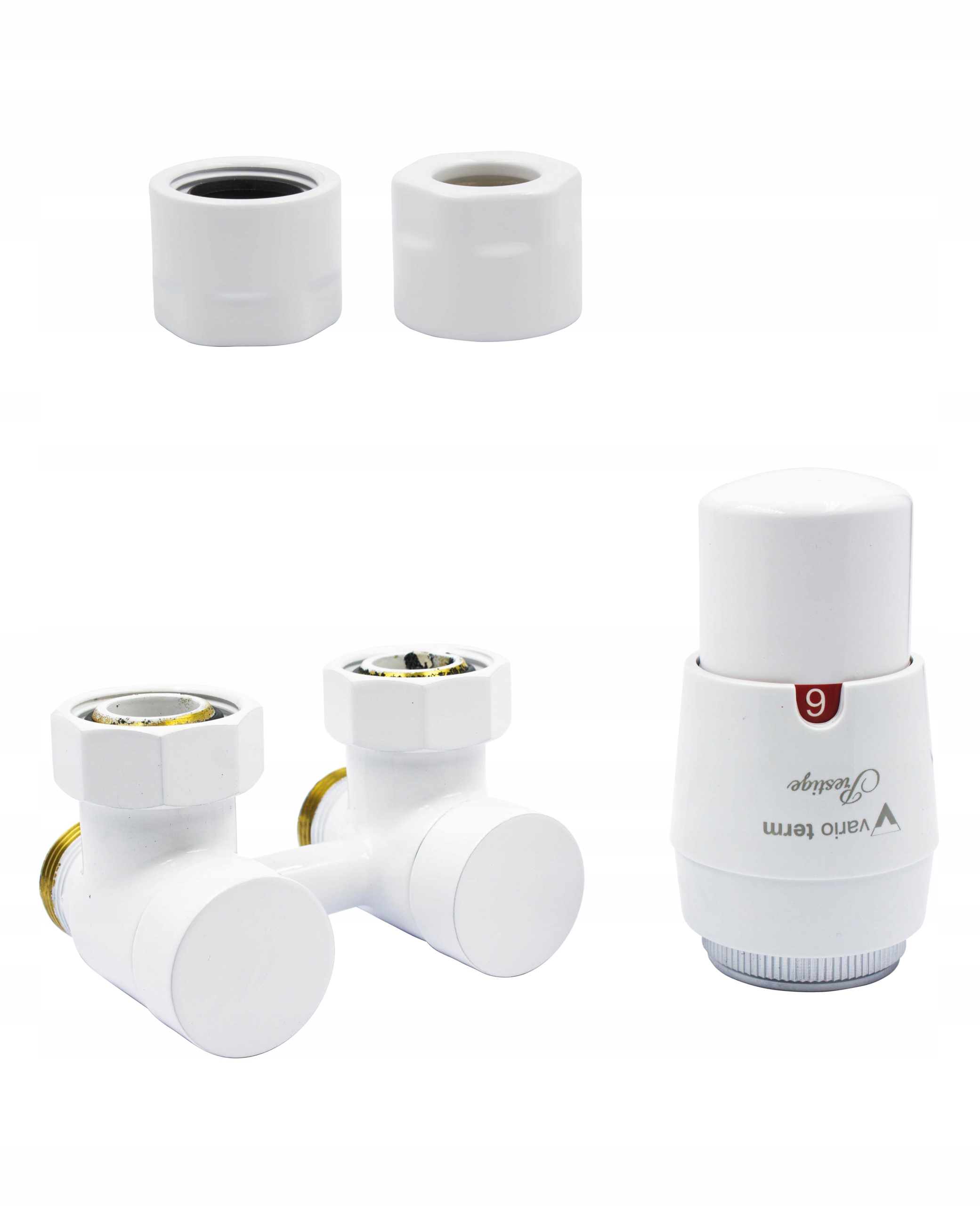 EXKLUZÍVNE 50mm biely ventil + hlava + 15mm Cu