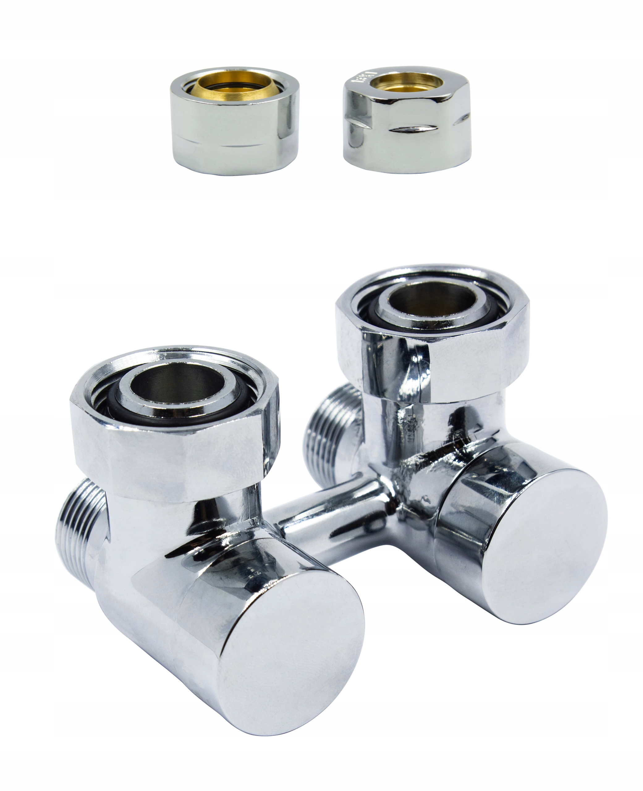 EXKLUZÍVNY chrómový ventil 50 mm + 15 mm Cu