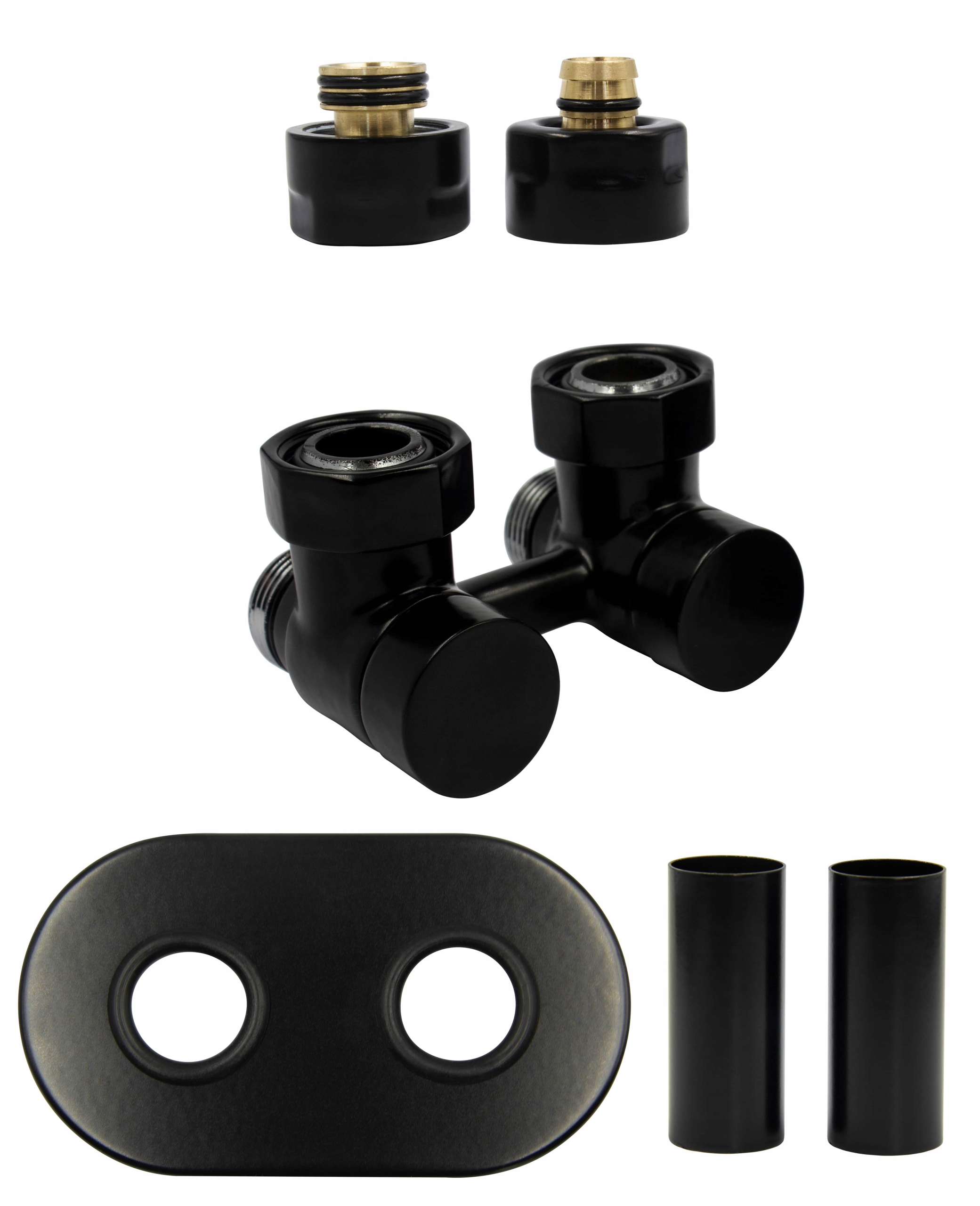 EXKLUZÍVNE 50mm čierny matný ventil + PEX + rozety