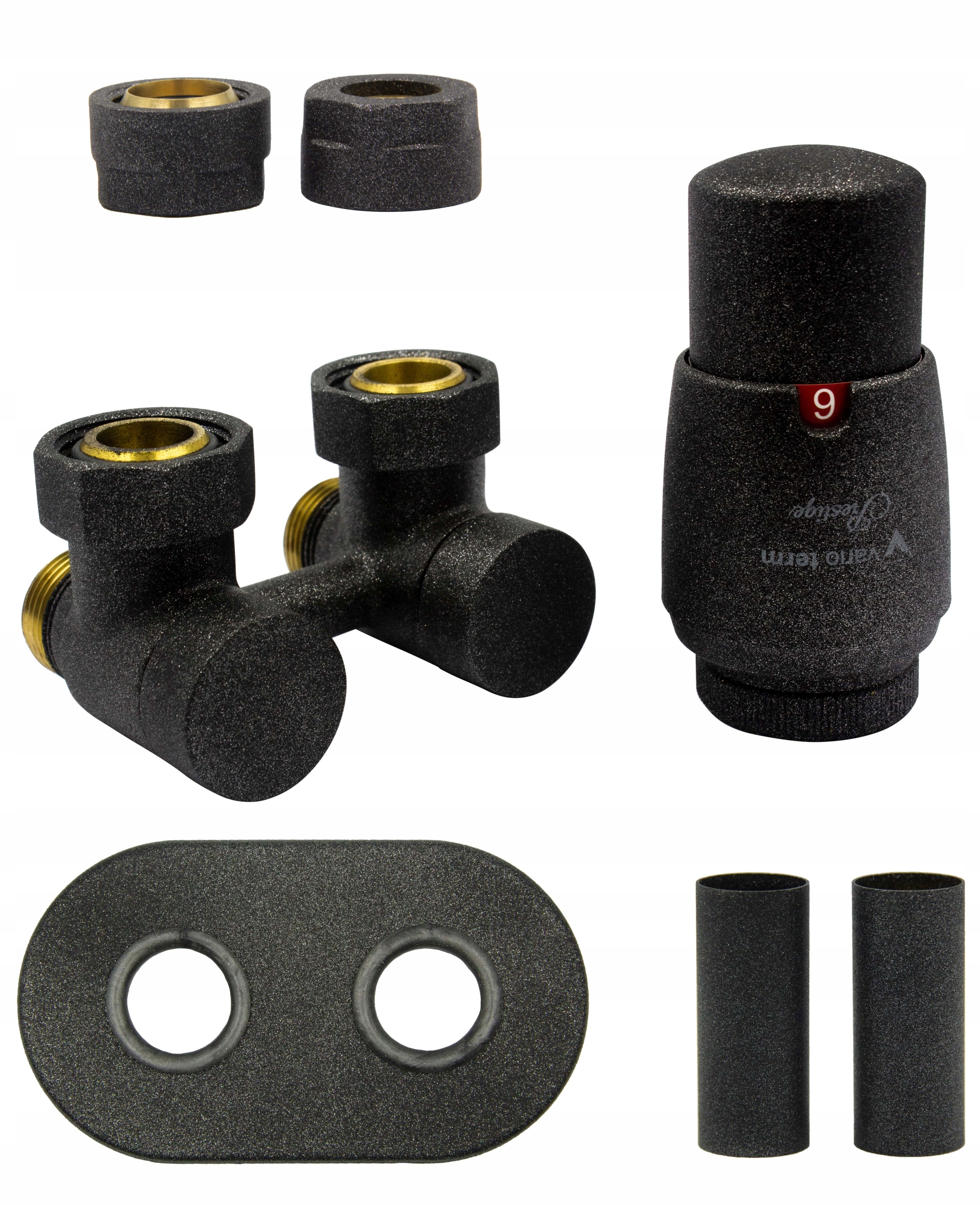 Exkluzívny ventil 50 mm antracit + hlava + nesprávna + veľkosť