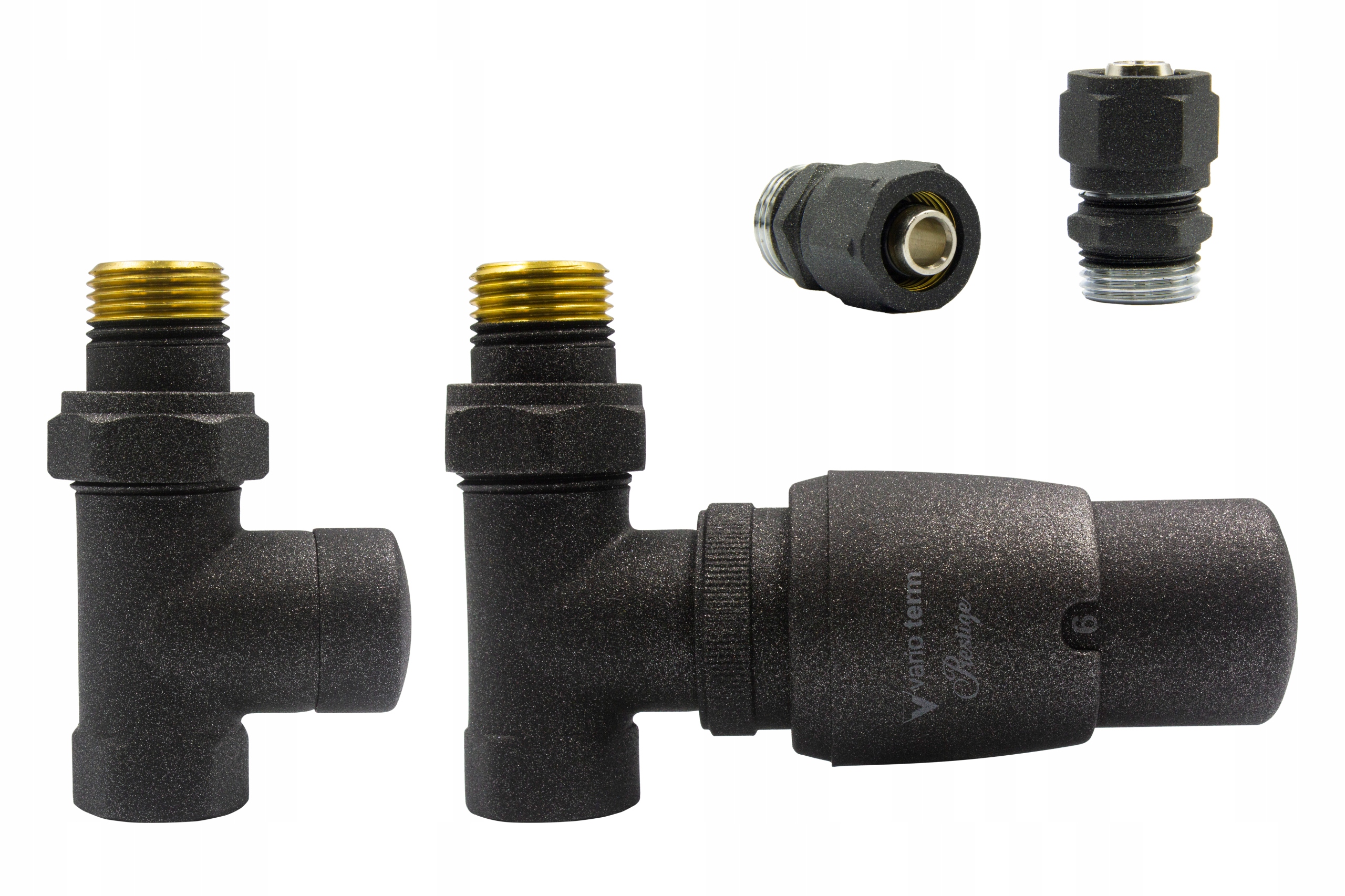 Rovný ventil ROYAL PEX 16 mm antracit
