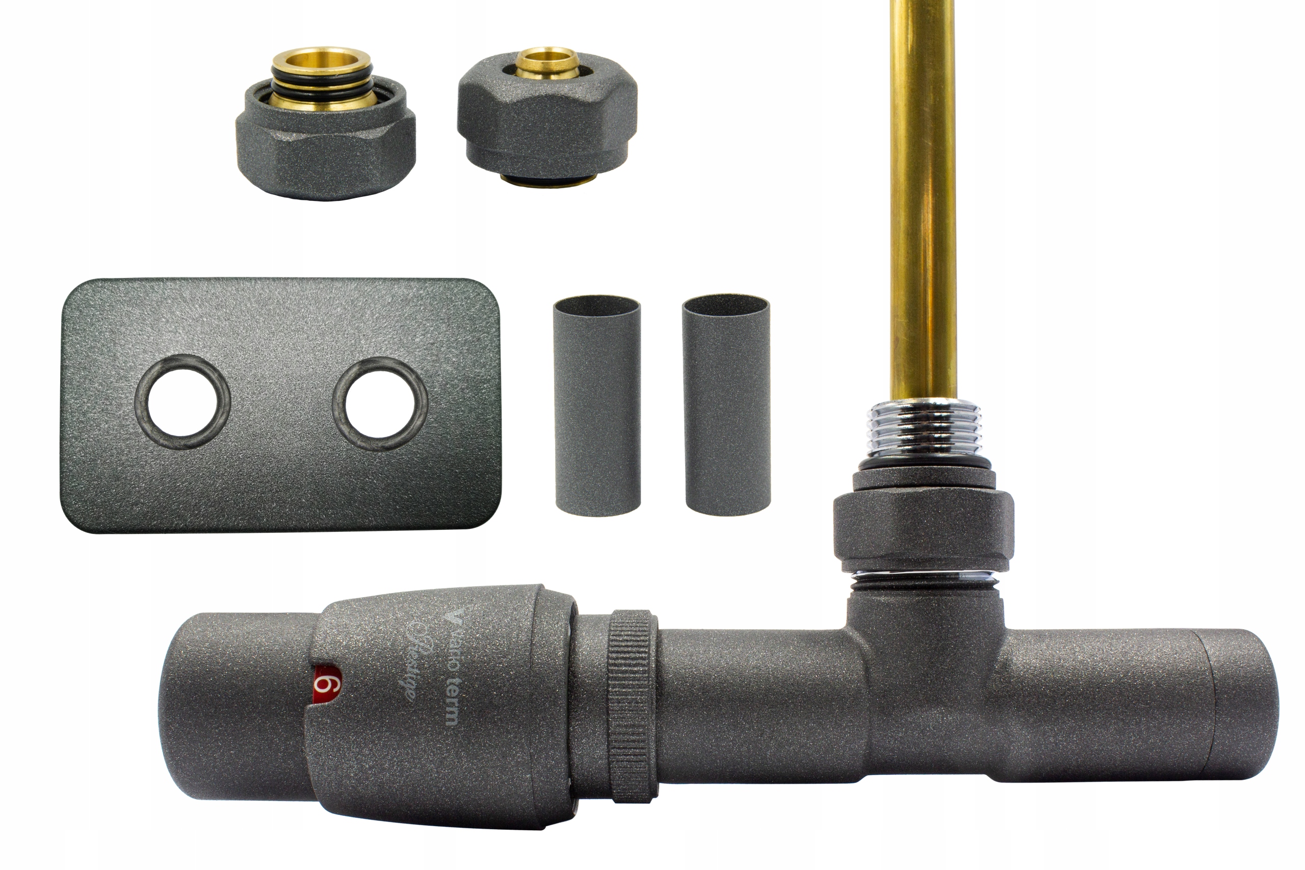 Kompozitný termoventil Unico graphite str + PEX + dif