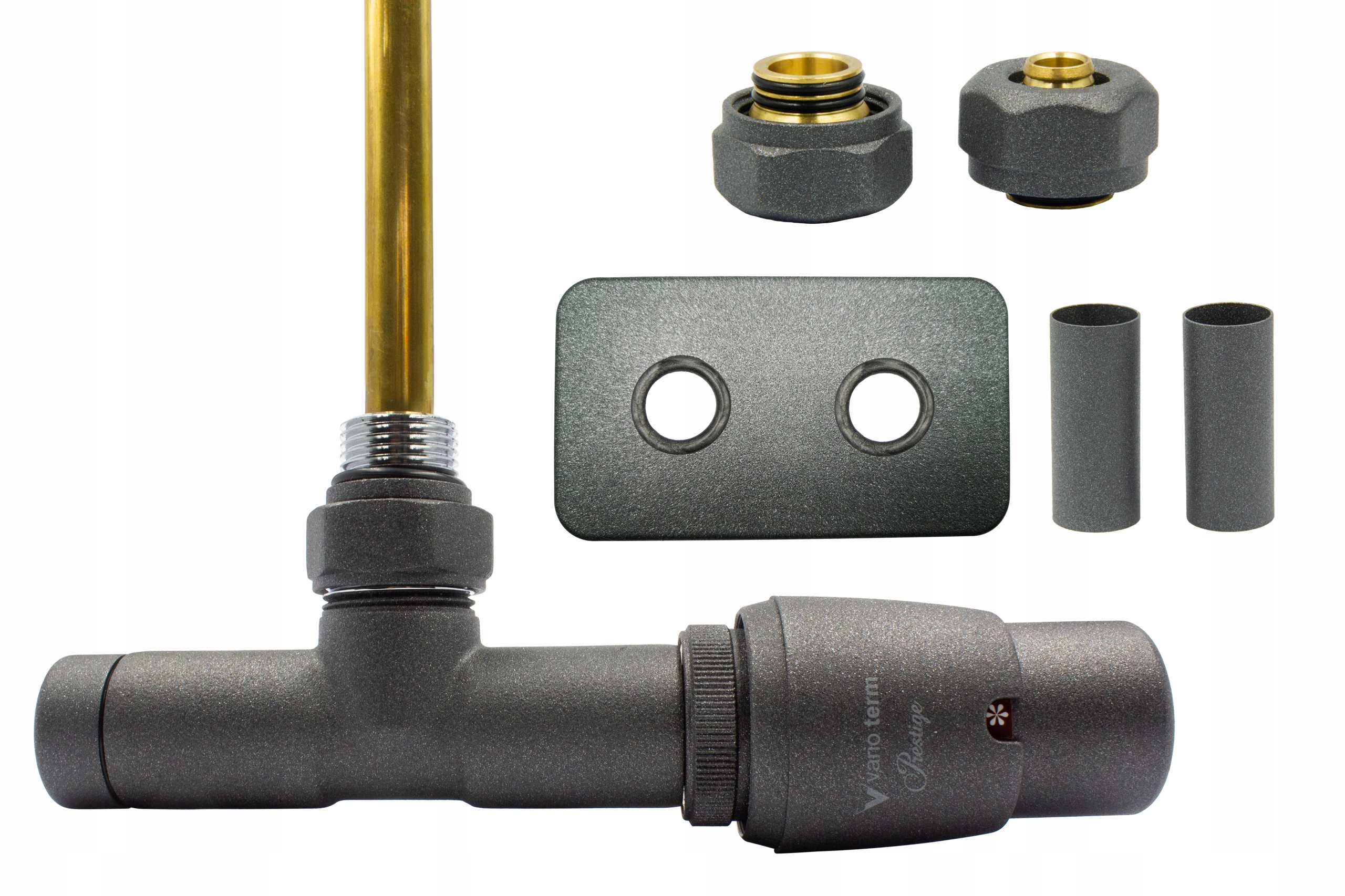 Kompozitný termo ventil Unico graphite str + PEX + expanzia