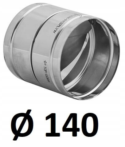 Spätný ventil z nehrdzavejúcej ocele 140 [mm]