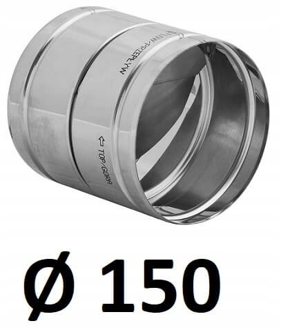 Spätný ventil z nehrdzavejúcej ocele 150 [mm]