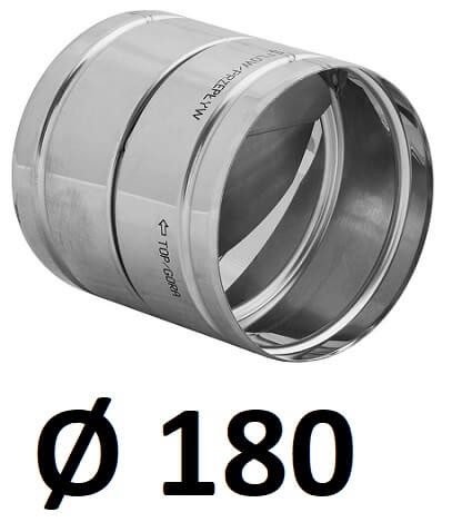Spätný ventil z nehrdzavejúcej ocele 180 [mm]