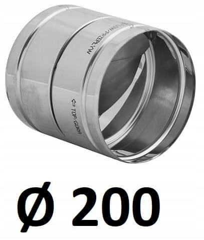 Spätný ventil z nehrdzavejúcej ocele 200 [mm]