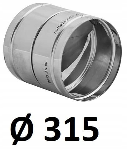 Spätný ventil z nehrdzavejúcej ocele 315 [mm]