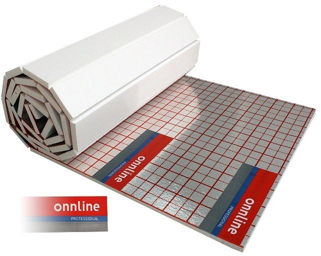 Sada polystyrénu 2,5 cm 30 m2, potrubie 180 m, spona 500