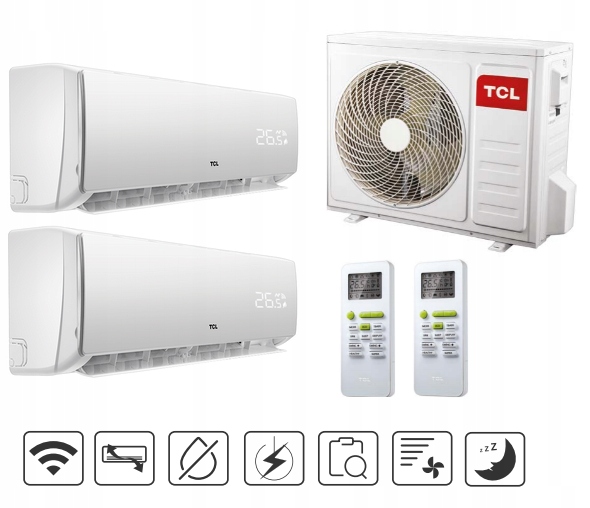 Sada TCL Multi Split FMA 2,6kW + 5,0kW