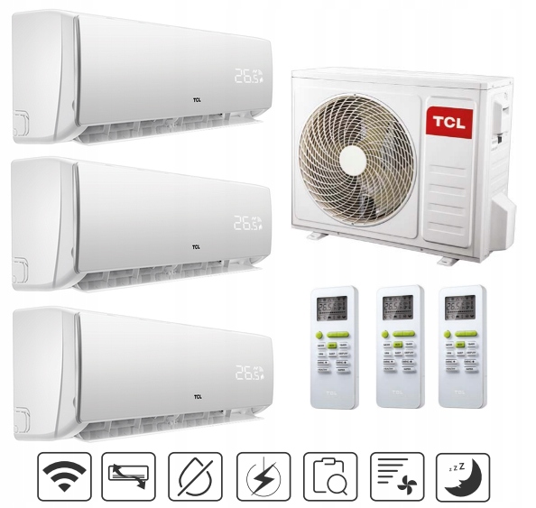 Sada TCL Multi Split FMA 3x 2,6kW 3x25m2