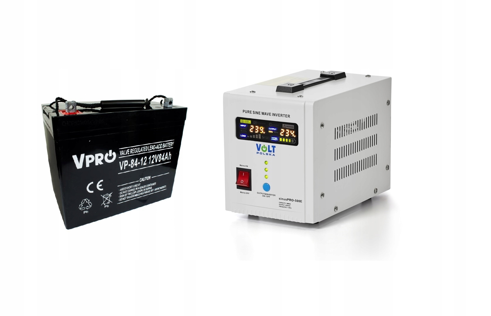 Sada núdzového napájania 500 W, 84 Ah