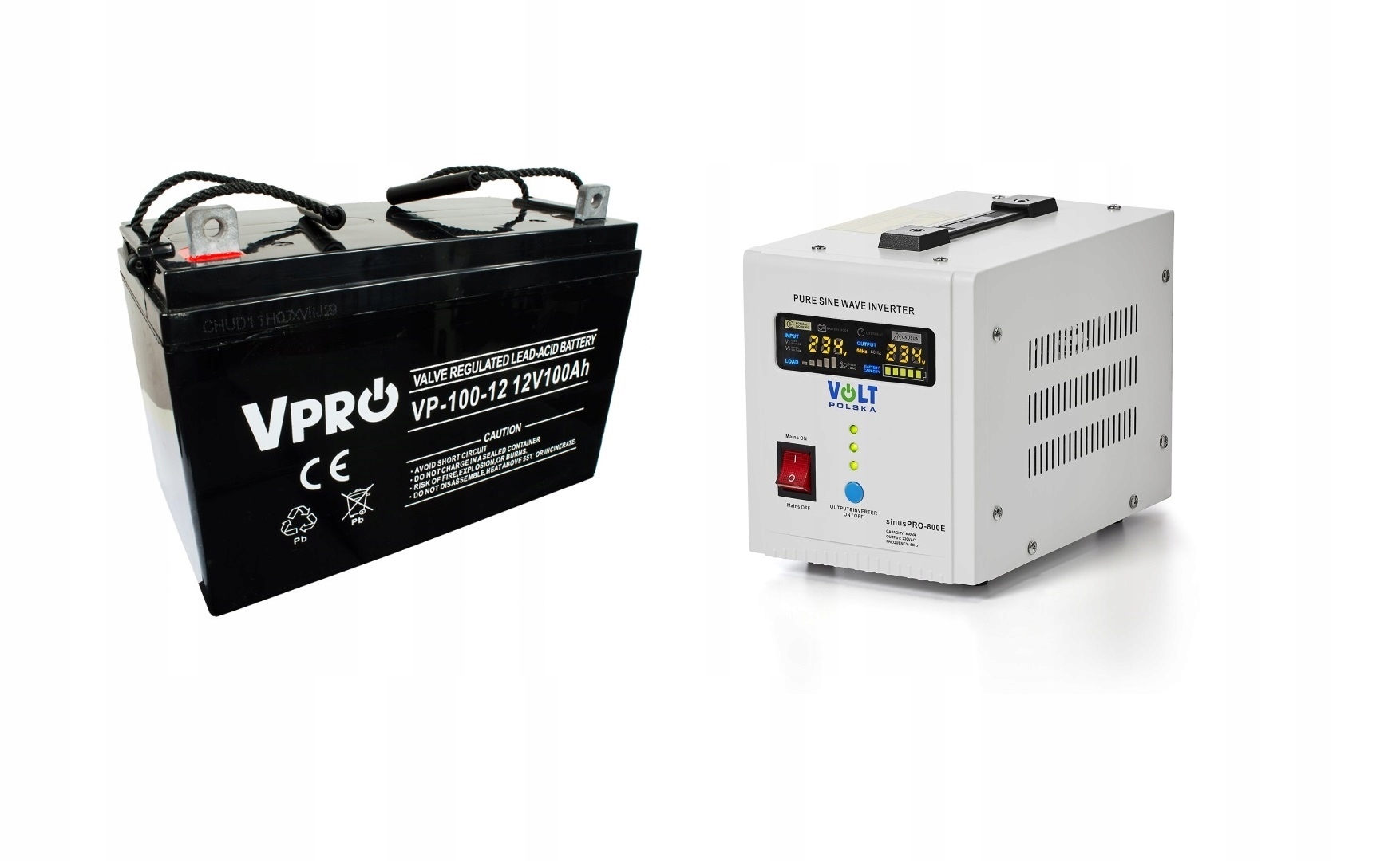Sada núdzového napájania 800 W, 100 Ah