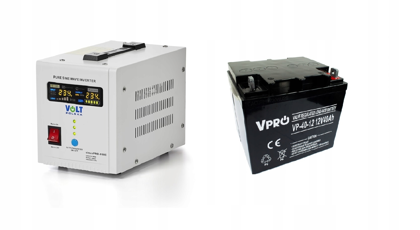 Sada núdzového napájania 800 W, 40 Ah