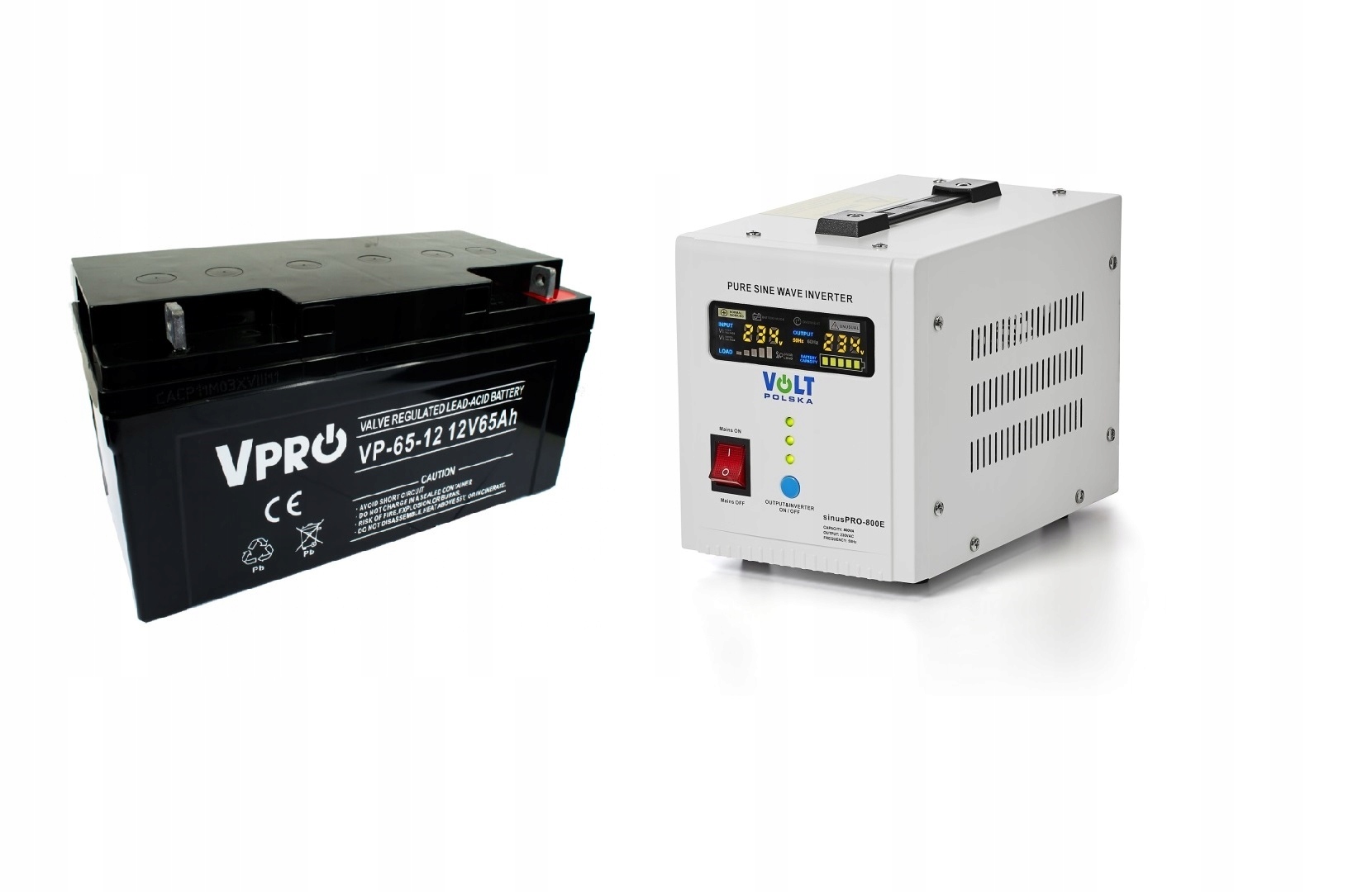 Sada núdzového napájania 800 W, 65 Ah