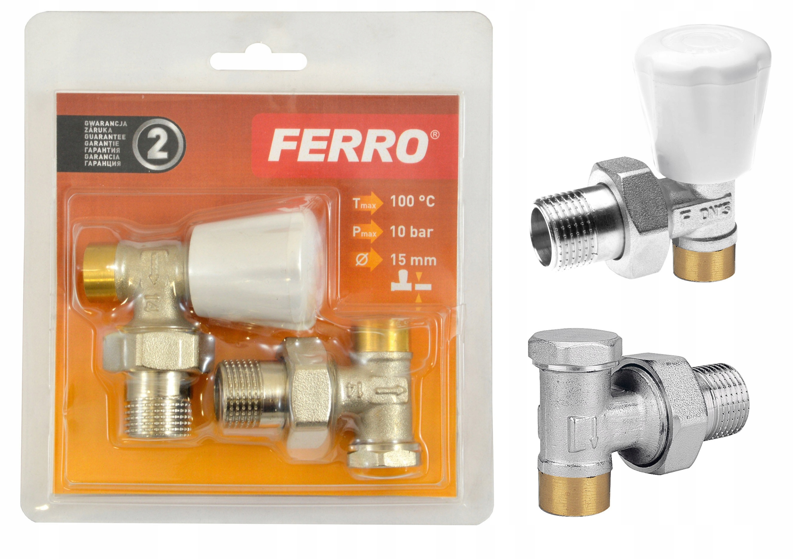 Sada uhlového radiátora 15x1 / 2 "ZGL02 Ferro