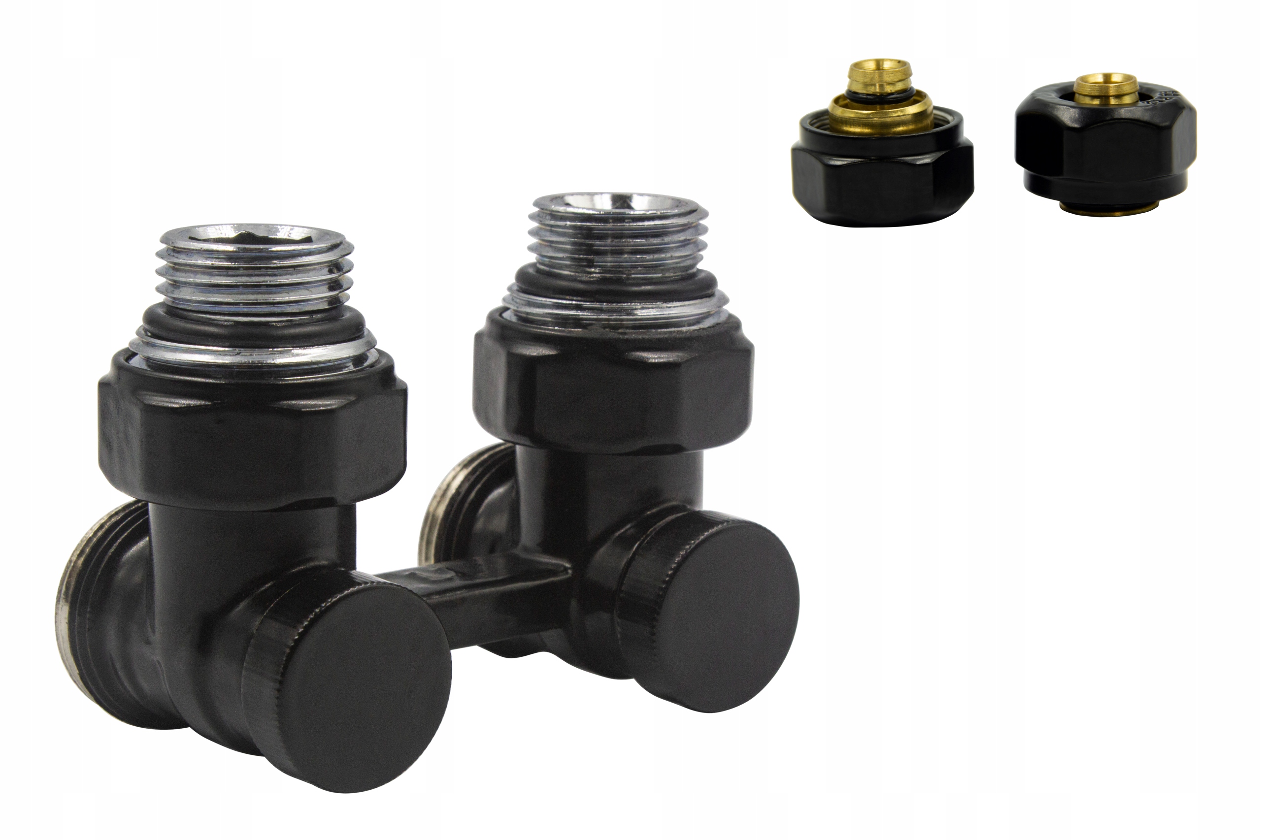 Uhlová inštalačná sada PREMIUM čierna mat + PEX16mm