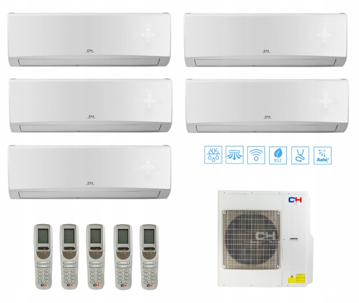 COOPER HUNTER ALPHA multi sada 2x 2,1kW + 3x 2,5kW