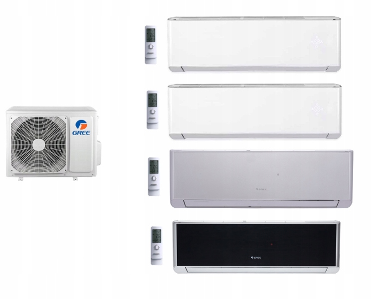Multi sada GREE AMBER STANDARD 4x 2,7kW externá 8kW