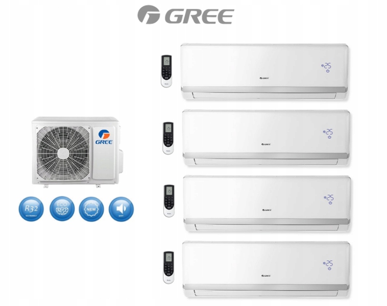 GREE LOMO LUXURY multi sada 2,1kW + 3x 2,6kW