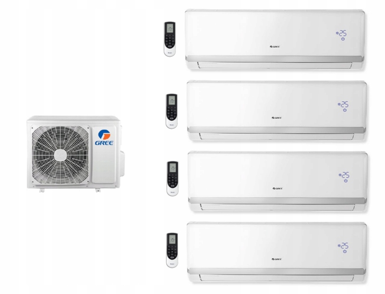 GREE LOMO LUXURY multi sada 3x 2,1kW + 2,6kW