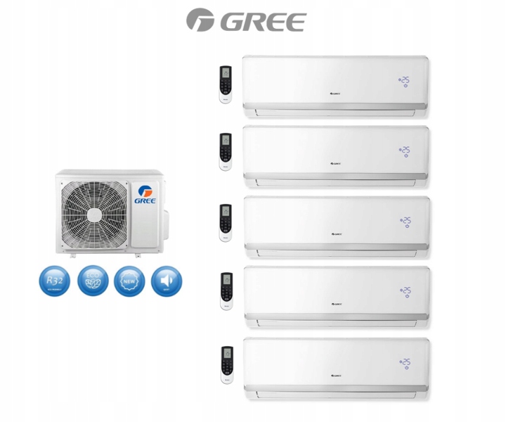 GREE LOMO LUXURY 4x2,1kW + 3,5kW multi sada