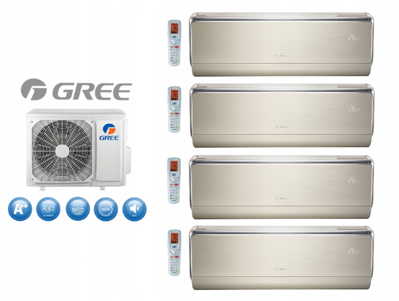 Multi sada GREE U-CROWN GOLD 4x 2,6kW externá 10kW
