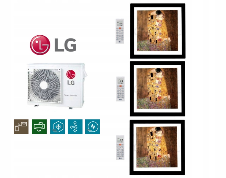 LG ART GALLERY 2x2,6kW + 3,5kW externá 6kW multi sada