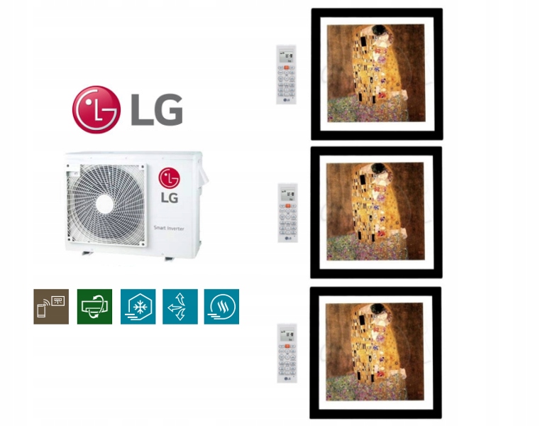 LG ART GALLERY multi sada 3x 2,6kW 3x25m2