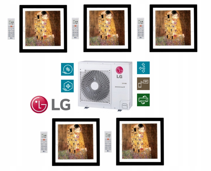 Multi sada LG ART GALLERY 5x 2,6kW 5x25m2