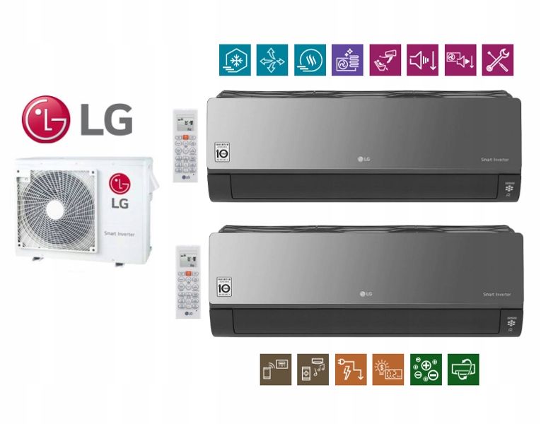 Sada LG ART MIRROR 2x 3,5kW externá 5,3kW