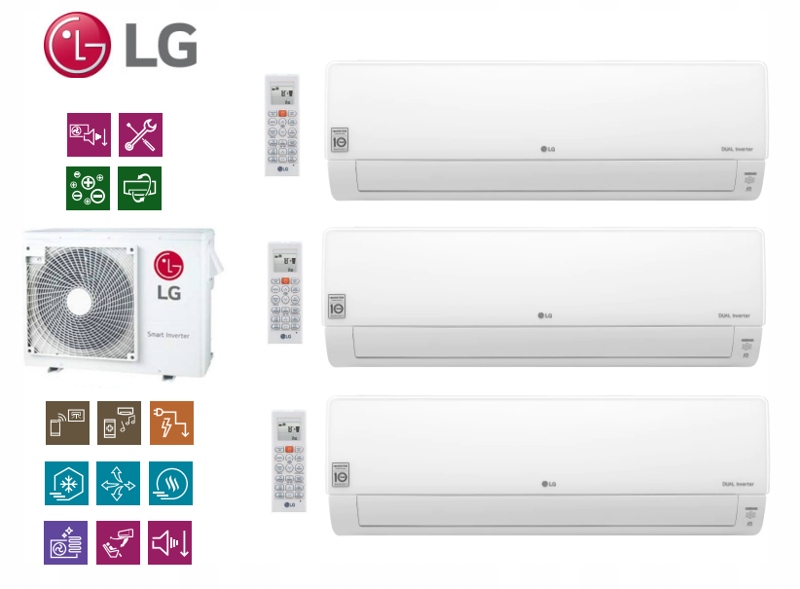 Sada LG DELUXE 2x 2,1 kW + 5,0 kW