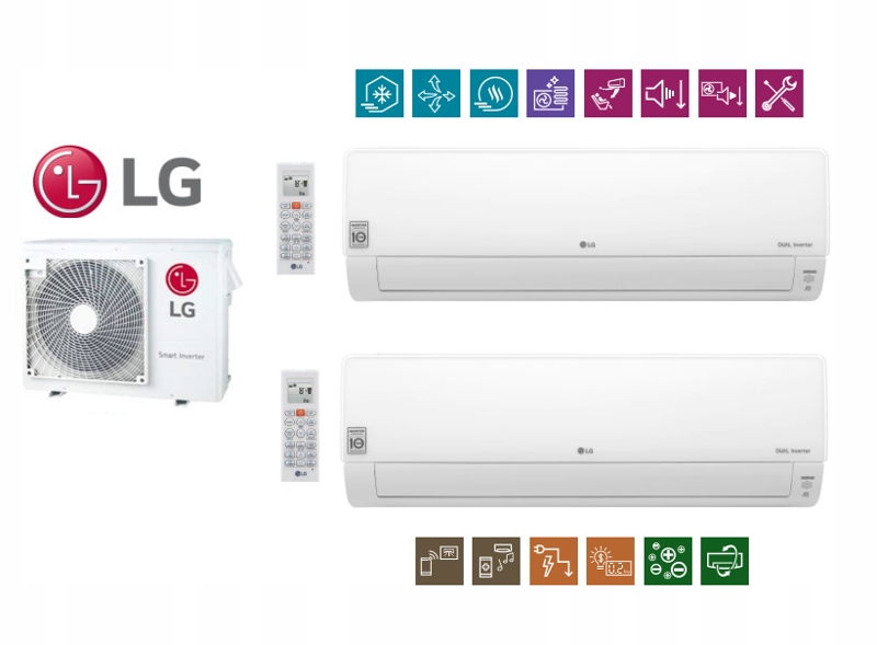LG DELUXE multi set 2x 3,5kW externý 6,2kW