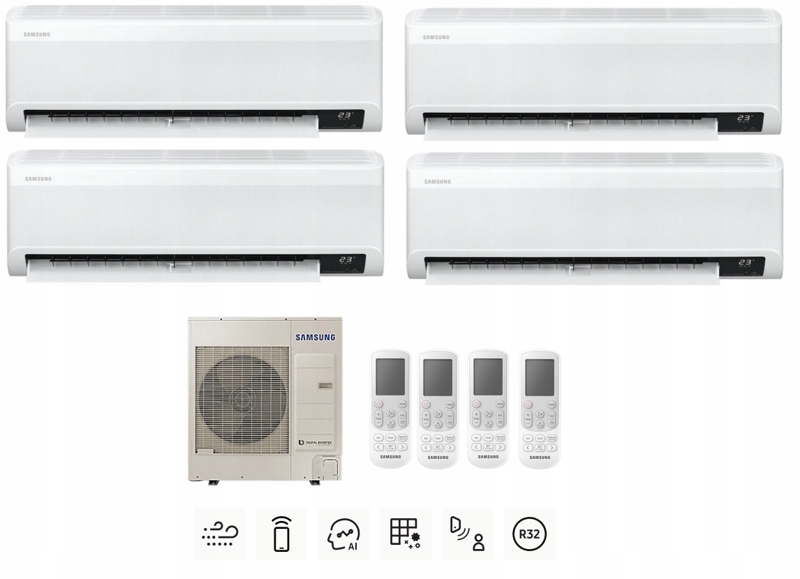 Súprava SAMSUNG Wind-Free Avant 2x2,0 + 2x2,5kW
