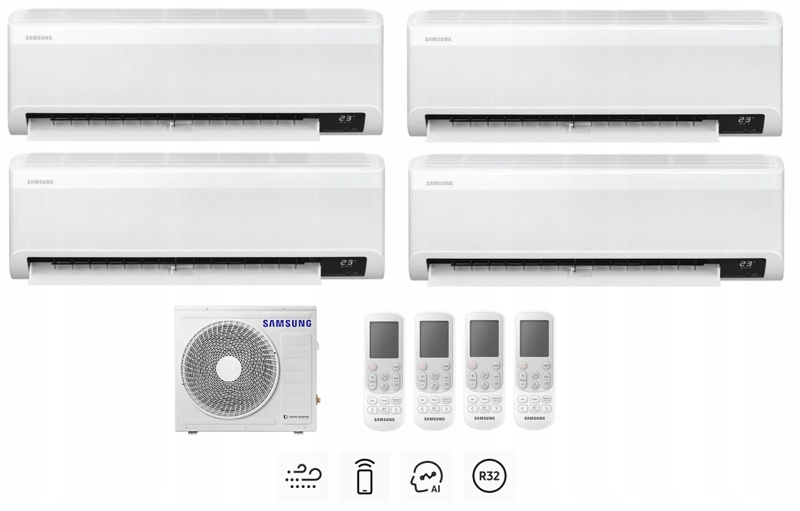 Komfortná súprava SAMSUNG Wind-Free Comfort 4x 2,0 kW