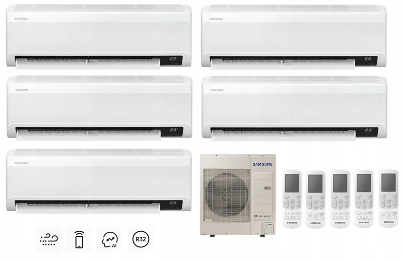 Komfortná súprava SAMSUNG Wind-Free Comfort 5x 2,0kW
